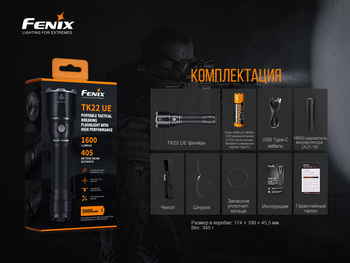 Фото Ліхтар ручний Fenix TK22UE