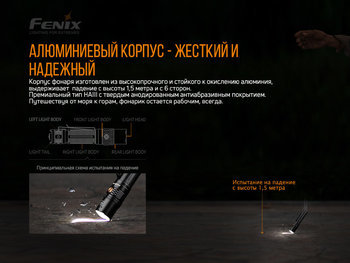 Фото Ліхтар ручний Fenix PD36R+ліхтар ручний Fenix E01 V2.0 у подарунок