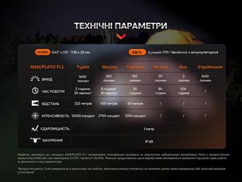 Фото Ліхтар ручний Fenix E-CP блакитний E-CPblue