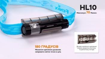 Фото Ліхтар налобний Fenix HL10 black HL10bk