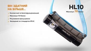 Фото Ліхтар налобний Fenix HL10 purple HL10p