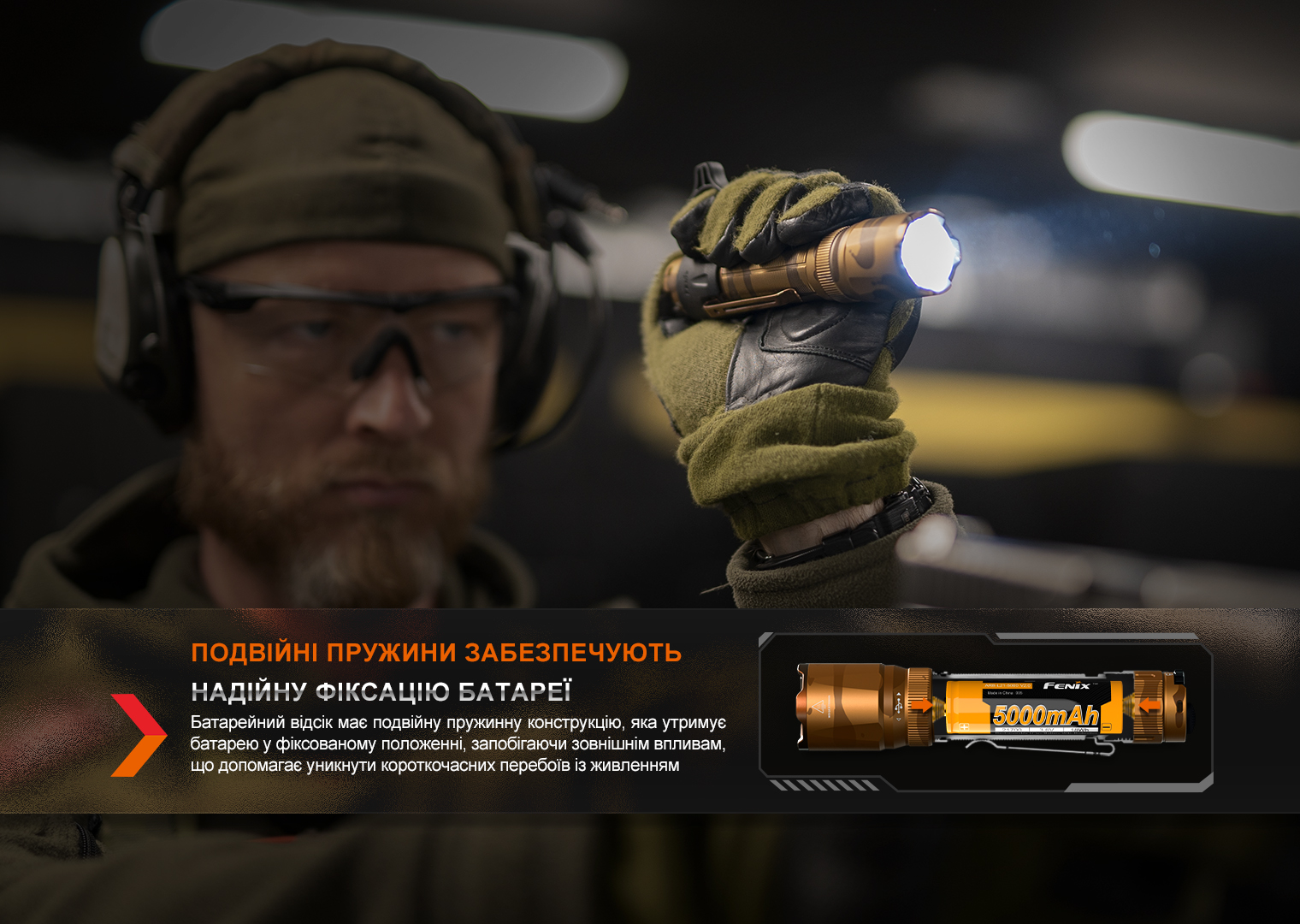 Ліхтар тактичний Fenix TK20R UE, сірий - фото 12