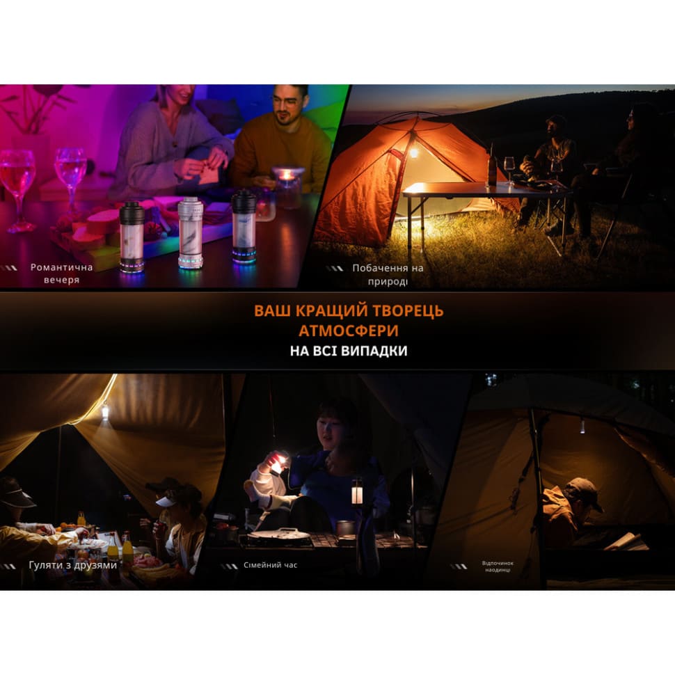 Ліхтар кемпінговий Fenix CL22R Чорний (500 Лм) CL22RBK - фото 8