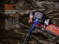Ліхтар налобний Fenix HM65R-T V2.0 Чорний HM65RTV20BK 1600 Лм - фото 14