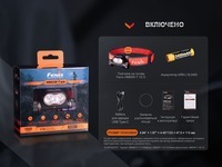 Ліхтар налобний Fenix HM65R-T V2.0 Чорний HM65RTV20BK 1600 Лм - фото 21
